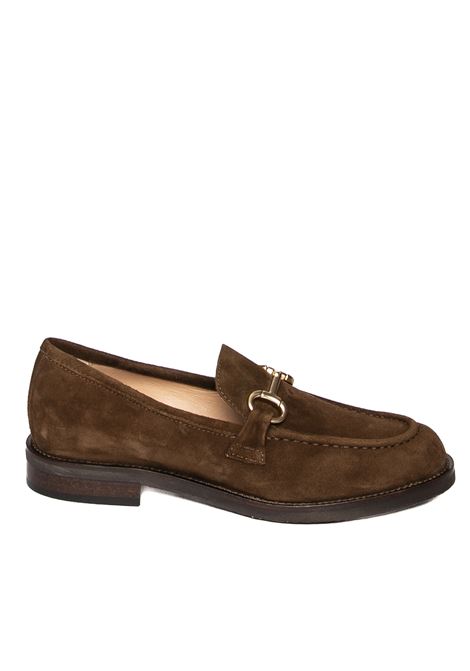 Brown suede loafer FRANCO RUSSO | 8002CAM-MARRONE